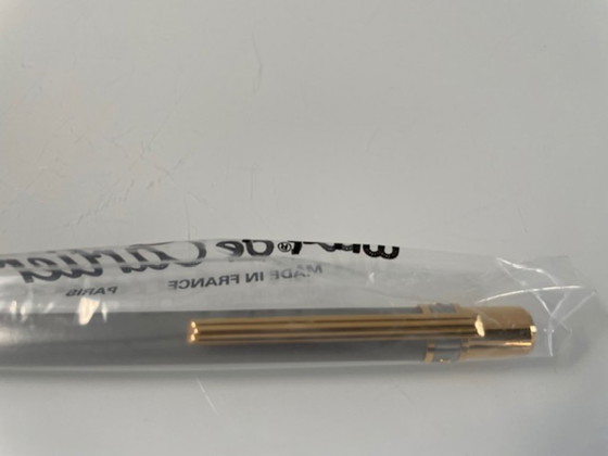 Image 1 of Penna a sfera Cartier Must Santos – Nuova, in platino, completa