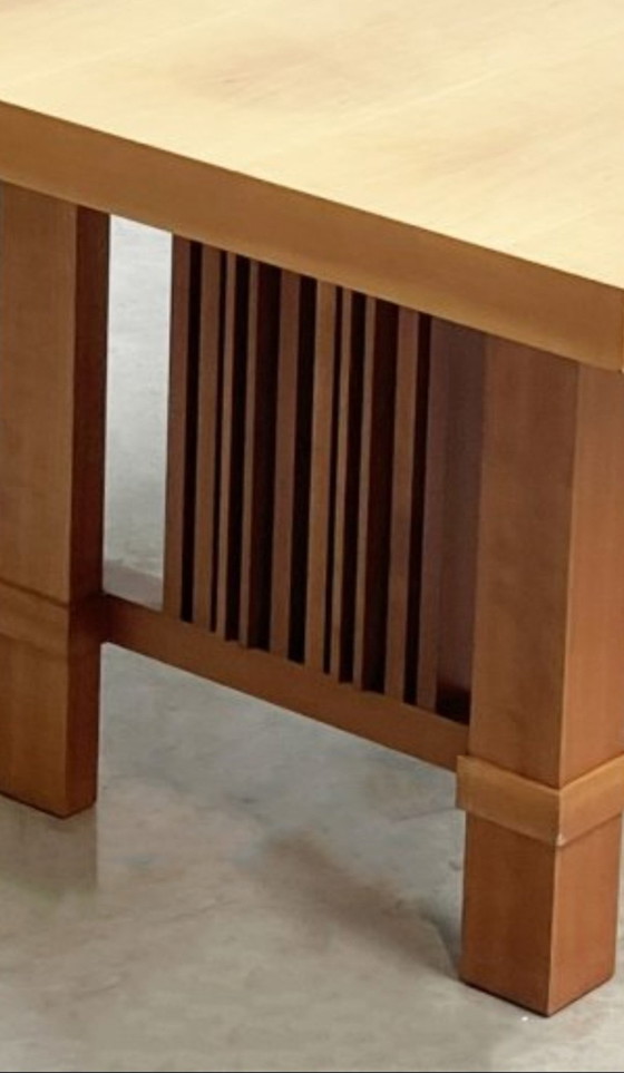 Image 1 of Cassina Large Dining Table, Reading Table (250 cm) Meeting Table, Type: 608 Taliesin Designer Frank Lloyd Wright