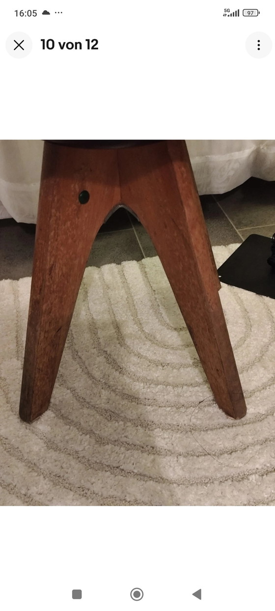 Image 1 of Designklassieker: Set van 2 Pagholz kinderdraaistoelen van Adam Stegner (jaren 50)

