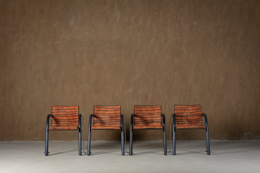 Sillón Vintage A 320 de Wulf Schneider & Ulrich Boehme para Thonet años 80 en terciopelo polar (set de 3)