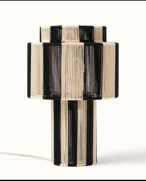 Scandi linen lamp