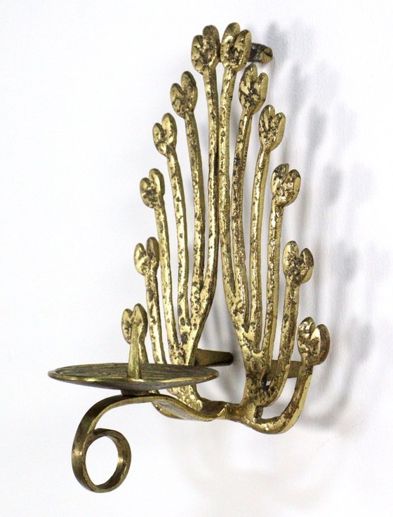 Image 1 of Brass vintage wall sconce