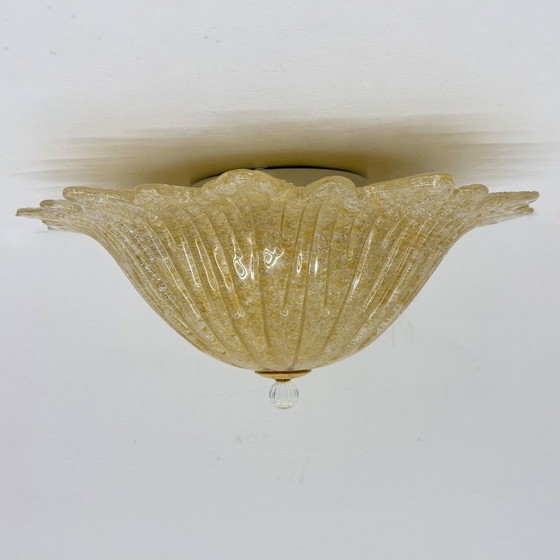 Image 1 of Plafonnier italien en verre de Murano, style années 1970