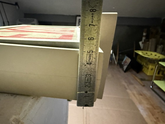 Vintage US EXIT Art Deco Loft Memphis Eames Era lamp – Tafellampen, Iron (photo 8 of 8)