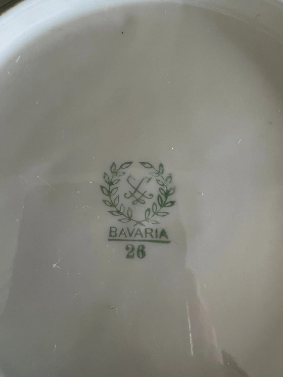 Piatto da portata vintage Winterling con decoro floreale e oro 14k degli anni '50, condizioni eccellenti (photo 6 of 6)