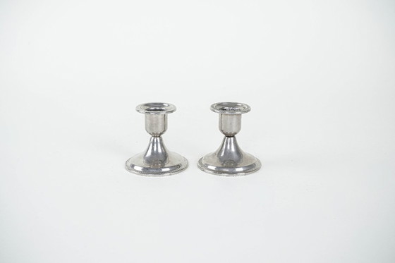 Image 1 of Set di candelieri in metallo, design italiano, anni '70, made in Italy
