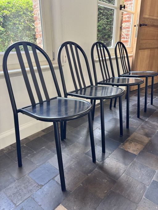 Set di 4 sedie numerate di Robert Mallet Stevens (tipo 222) – eetkamerstoelen, Metal (photo 2 of 7)