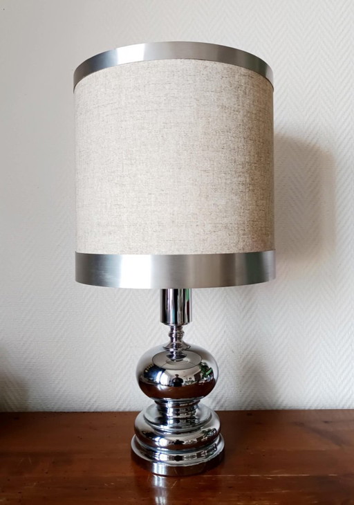 Lampe chrome vintage 1970 