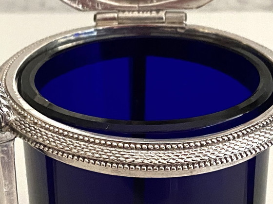 Image 1 of Tarro de mostaza en plata esterlina (950°/°°°) Marcado 1er gallo época Imperio-Consulado