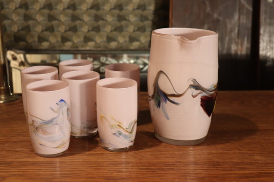 Image 1 of Service pichet et verre par Murano Italie 1960