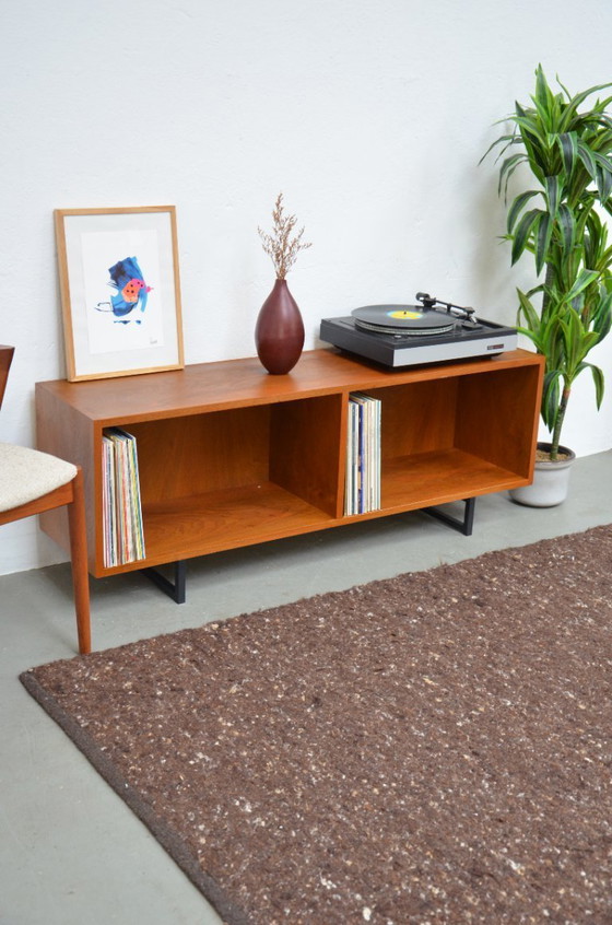 Image 1 of Credenza vintage a giorno, mobile basso, giradischi HiFi/phono, cassettiera