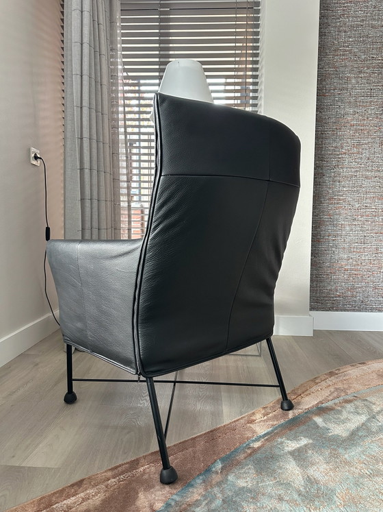 Montis Charly Armchair, Leather, Metal, Black (photo 4 of 5)