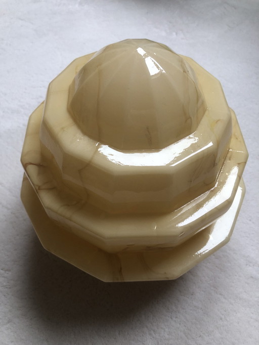 Art deco Gemarmerde hanglamp