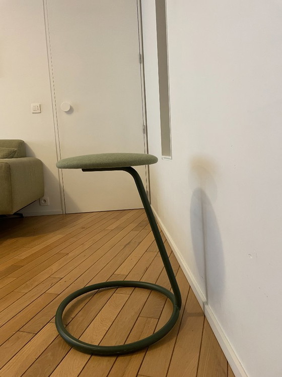 Sgabello Lasse di Materia in verde tenue, Sgabelli, Metallo, Tessile, Modern (foto 3 di 7)