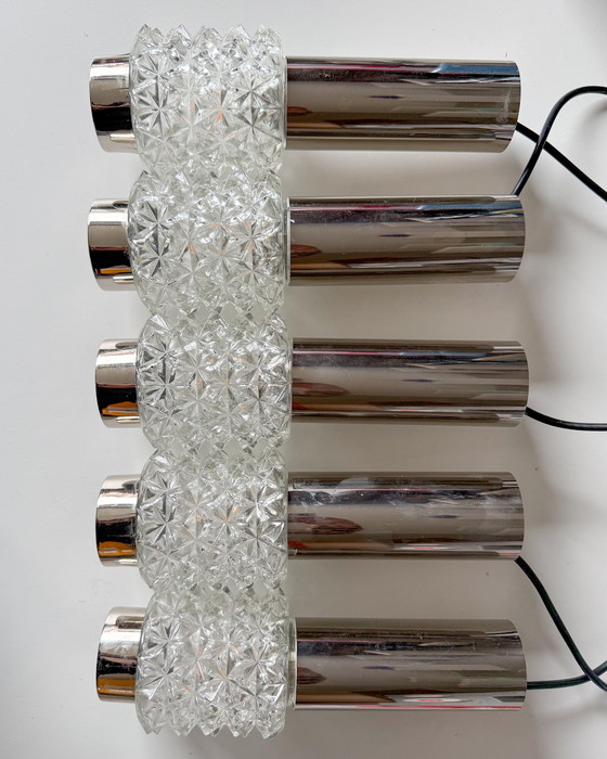Image 1 of Lampada a sospensione vintage a cascata con 5 luci