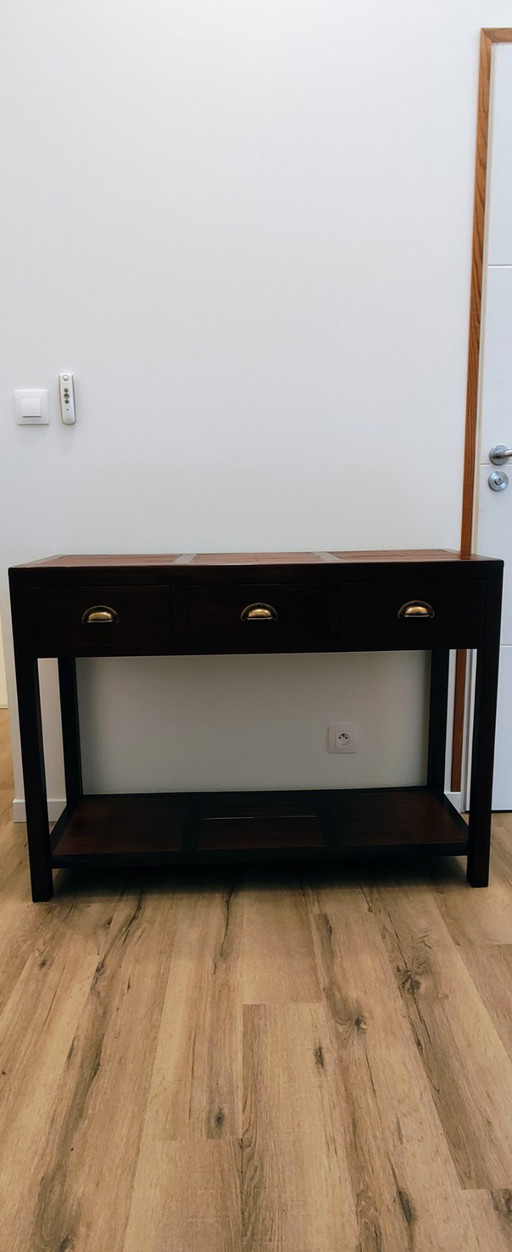 Teak console