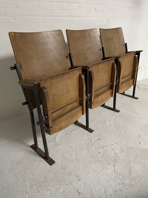 Theaterstühle, Kinosessel, Vintage, Art déco, antik