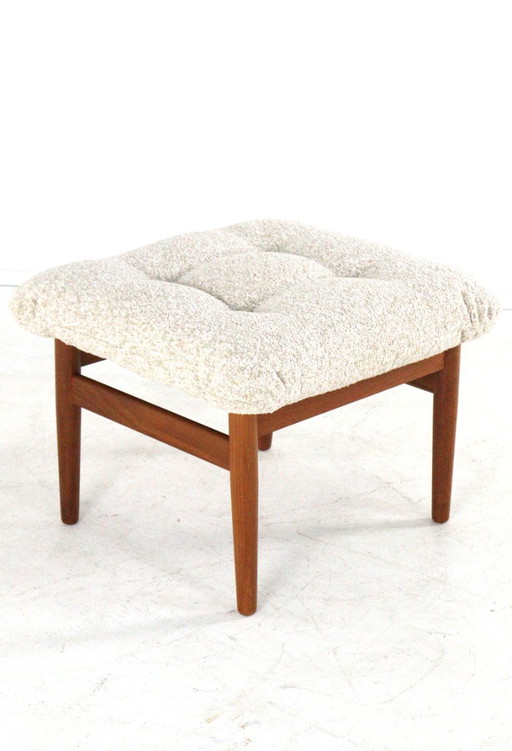 Arne Vodder für France & Son Fußhocker FD164 Vintage neu gepolstert – France & Søn, hockers en poefs, Wood (photo 2 of 13)