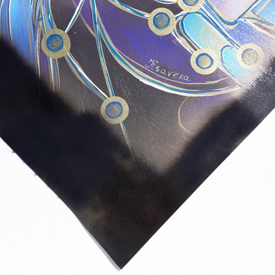 Image 1 of Cubism A1291 - Abstract Painting on Large Canvas
