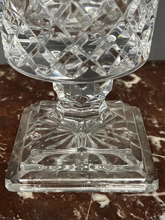 Bonbondose aus massivem Kristall. 24% Blei., Geschirr, Glas, Transparent (Foto 5 von 7)