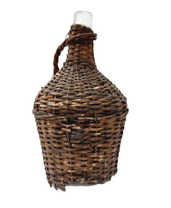 Image 1 of Antique wicker demijohn
