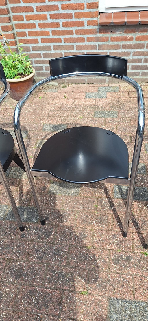 4 pcs desgn dining chairs Zanotta fauna