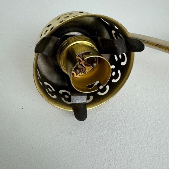 Image 1 of SET VAN 3 VINTAGE OPALINE WANDLAMPEN