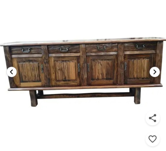Te koop: Uitzonderlijke set van 2 vintage meubelstukken van "Meubles Aranjou" (jaren 80) – High boards, Wood (photo 2 of 5)
