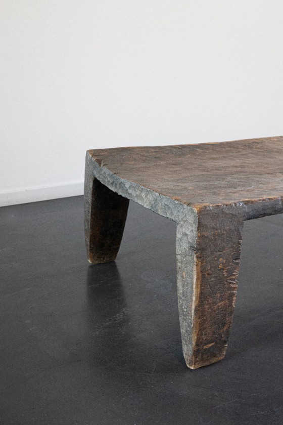 Image 1 of Antique Indonesian birth table – hand carved – one piece hardwood