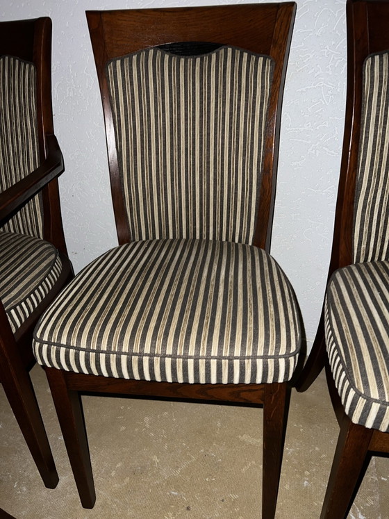 6 sedie da pranzo Bannink Art Nouveau – Tessile, Legno (photo 6 of 8)