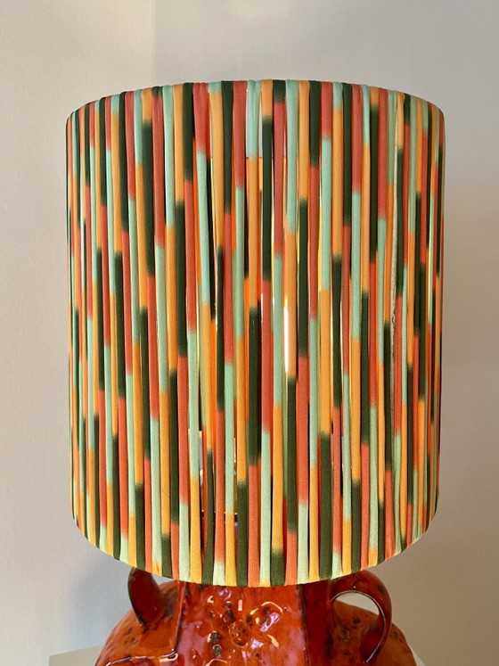 Image 1 of Lampada da tavolo Pop Art anni '70, riciclata dalla Germania Ovest, vaso