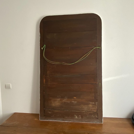 Image 1 of Louis Philippe mirror, late 19th century. White. 140x82.