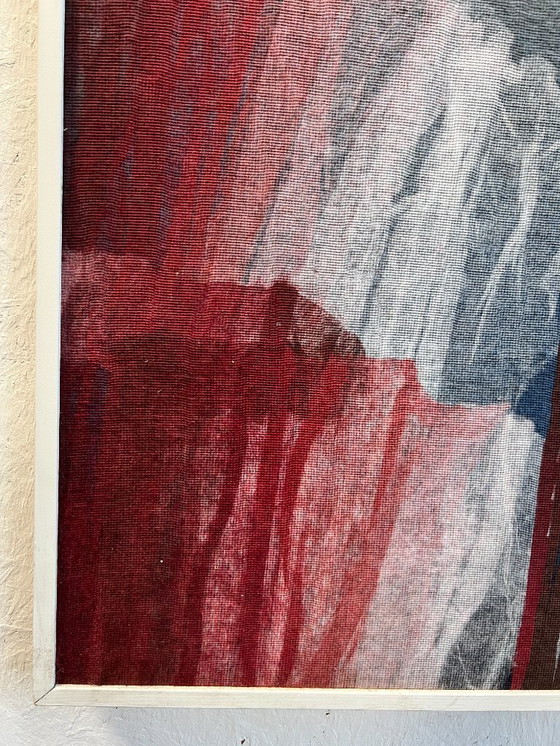 Image 1 of Artwork, Painting, Setting Sun, Painted On Jute, 1980's