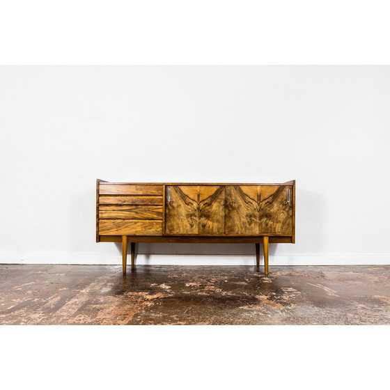 Image 1 of Mid-century walnut sideboard, Poland 1960s