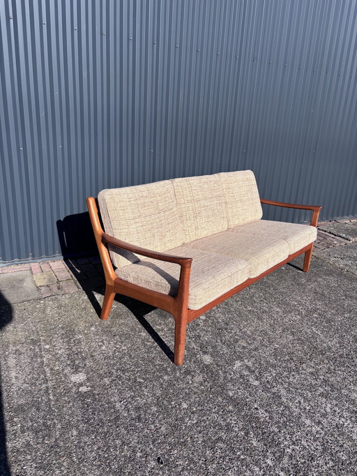 Vintage Bank Teak 3 Sitzer