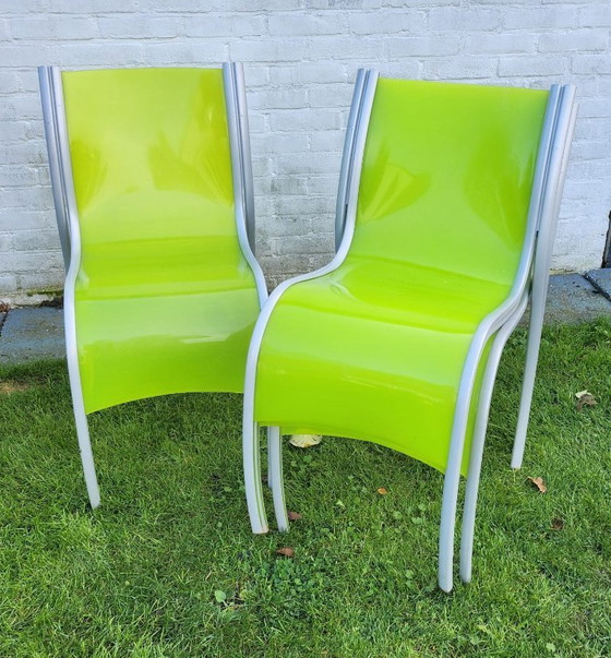Image 1 of Raro set di sedie Kartell "Fantastic Plastic Elastic" - Ron Arad