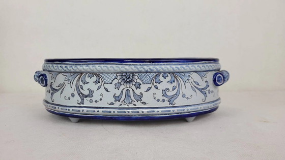 Planter / Basin in Nevers Montagnon earthenware – Gabriel, Plant pot, Porcelain (photo 4 of 8)