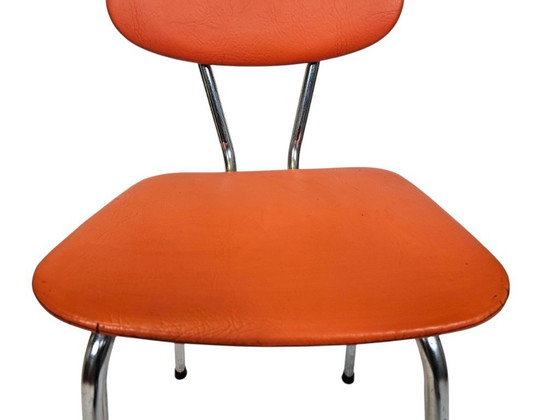 Image 1 of Vintage - Space Age - Soudeurop - attr. Rudy Verelst - chroom - skai -70s