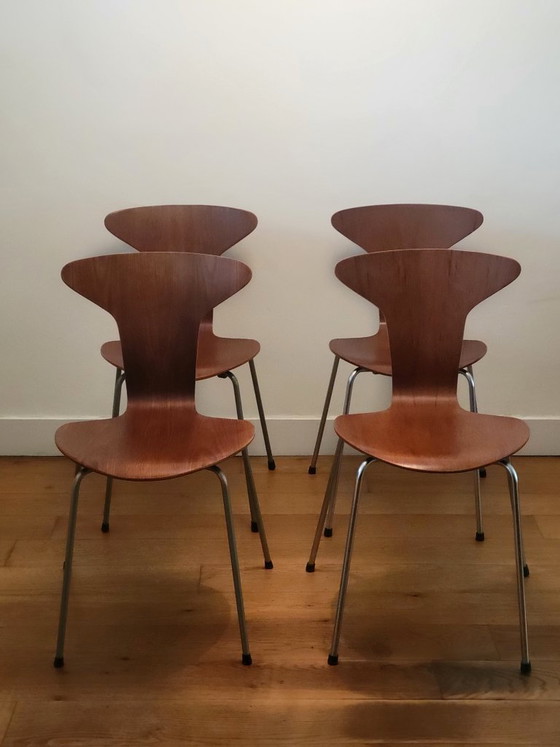 Image 1 of Set of 4 Mosquito chairs by Arne Jacobsen for Fritz Hansen