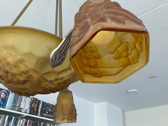 Image 1 of Suspension Art Déco ancienne