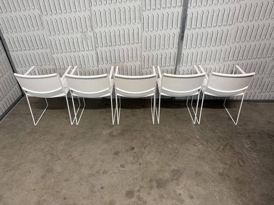 Image 1 of 5x postmodern Arco dining chairs from the 1980s