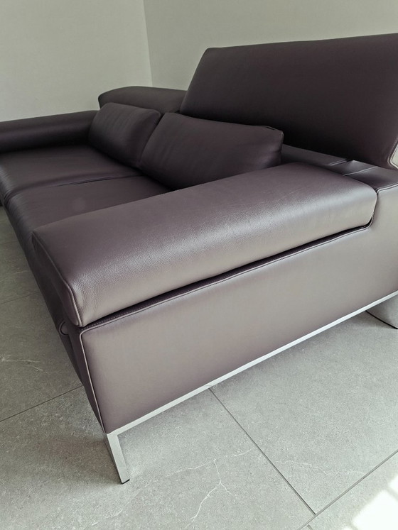 Image 1 of Sofá de piel de 2 plazas Jori Design – Como nuevo – Acabado profesional