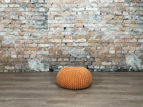 Image 1 of Thomas Eyck Pouf Urchin orange