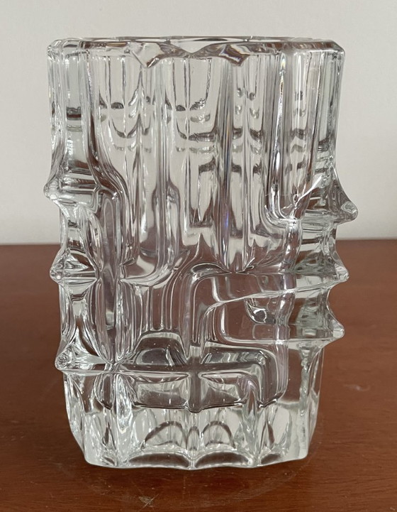 Image 1 of Sklo Union – Brutalistische Glasvase, Design aus den 1960er Jahren, Vladislav Urban