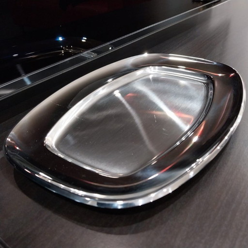 Signed ALESSI Stainless Steel Tray – Iconic Italian Design
