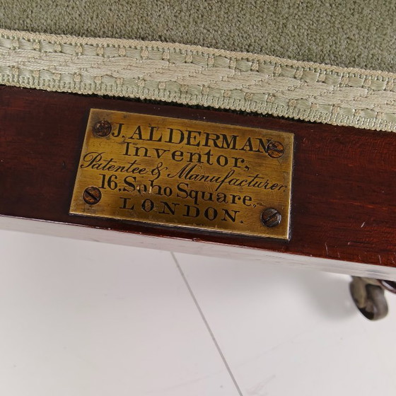Rare Victorian Adjustable Armchair By J. Alderman, London – Wood (photo 5 of 15)