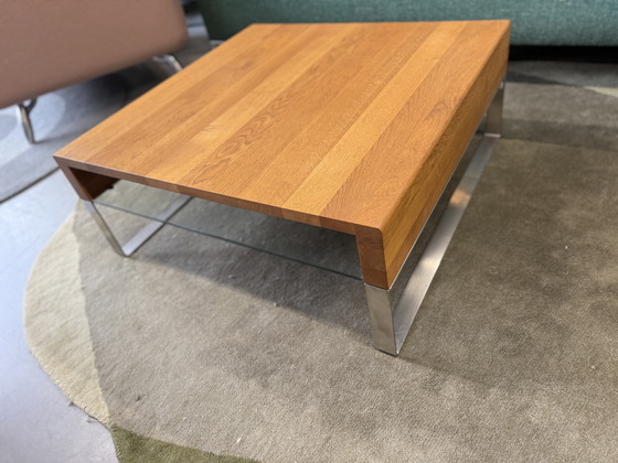 Image 1 of Leolux Aditi Coffee Table Oak Wood 84x84xH34