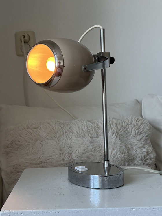 Image 1 of Vintage Oogbol Lamp Beige