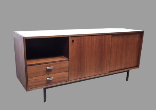 Low sideboard, 1950s/60s, from the Jean Zay University Residence in Antony