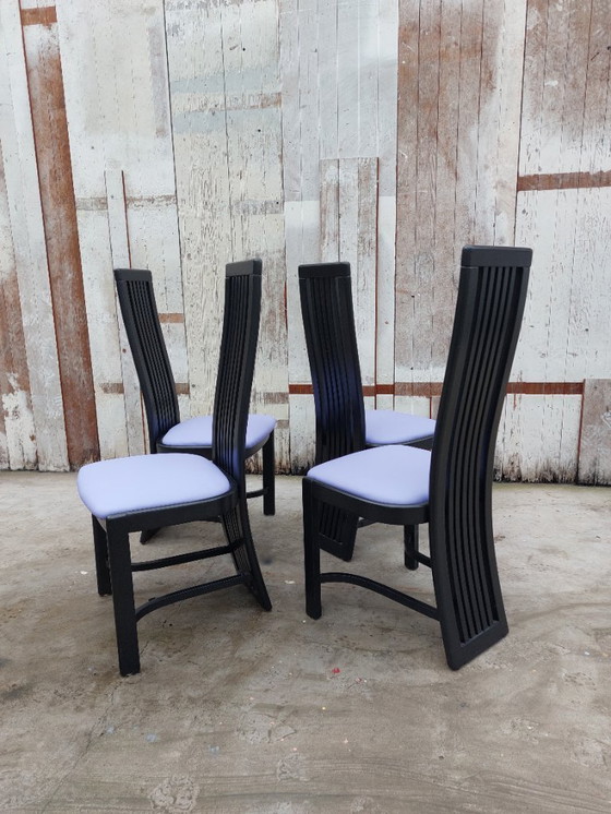 Image 1 of Sedie modello L4k 252 di Liberty, set di 4. Design